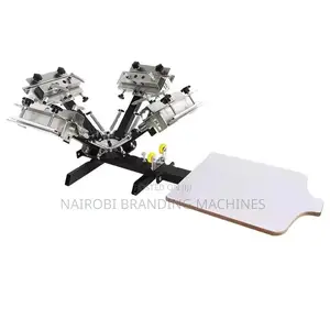 1 Station 4 Color Octopus Screen Printing Machine Manual Grade