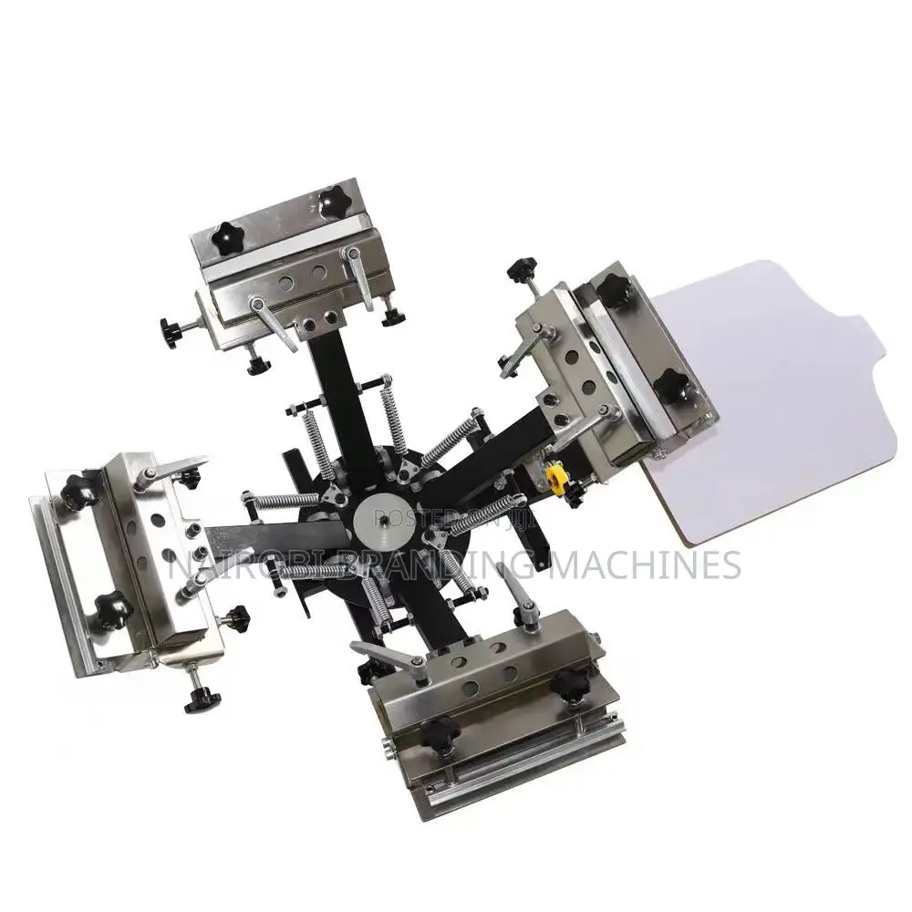 1 Station 4 Color Octopus Screen Printing Machine Manual Grade