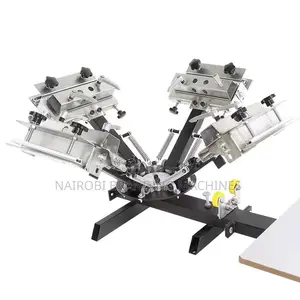 1 Station 4 Color Octopus Screen Printing Machine Manual Grade