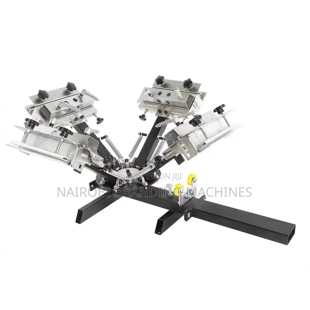 1 Station 4 Color Octopus Screen Printing Machine Manual Grade