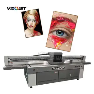 250x130cm Size Uv Flatbed Printer With White and Varnish Printing