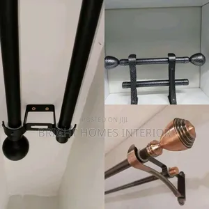 Ceiling Bracket and Window Curtain Rod