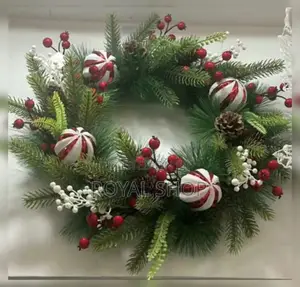 Front Door Christmas Wreath Decorations