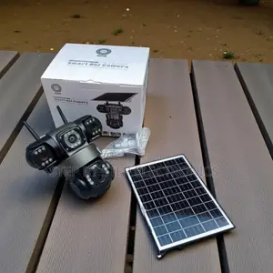V380 Pro 12mp 4g PTZ Solar Triple Lens CCTV With Audio Recording
