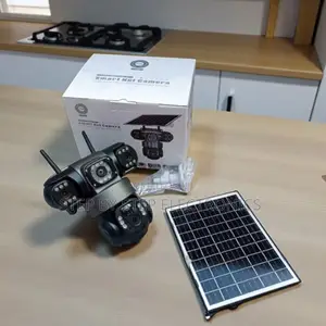 Standalone 12mp V380 Pro 4g PTZ Triple Lens Solar CCTV Camera