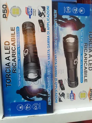 P50 Led Rechargeable Flashlight (Or Torch).