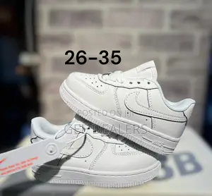 Quality Kids Airforce White Sneakers