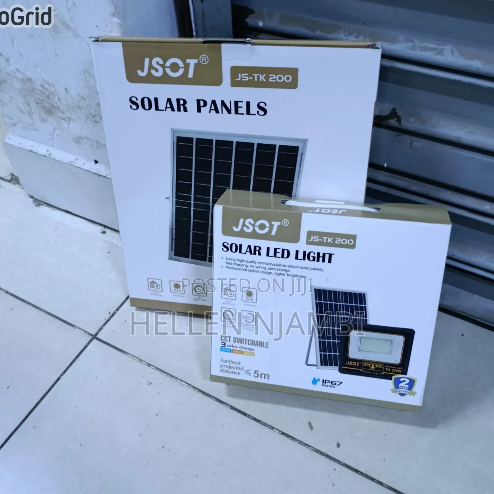 Jsot Js-Tk200 Solar Led Light 200watts Floodlight