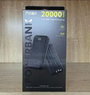 Pixor Power Bank 22.5w 20000mah