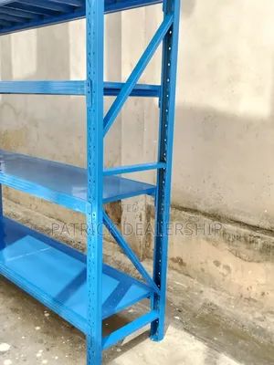 Blue Industrial Shelves