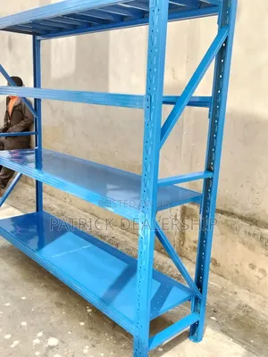 Blue Industrial Shelves