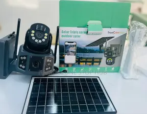 Camera Dual Lens Solar-Powered PTZ (Pan-Tilt-Zoom) Security Camera
