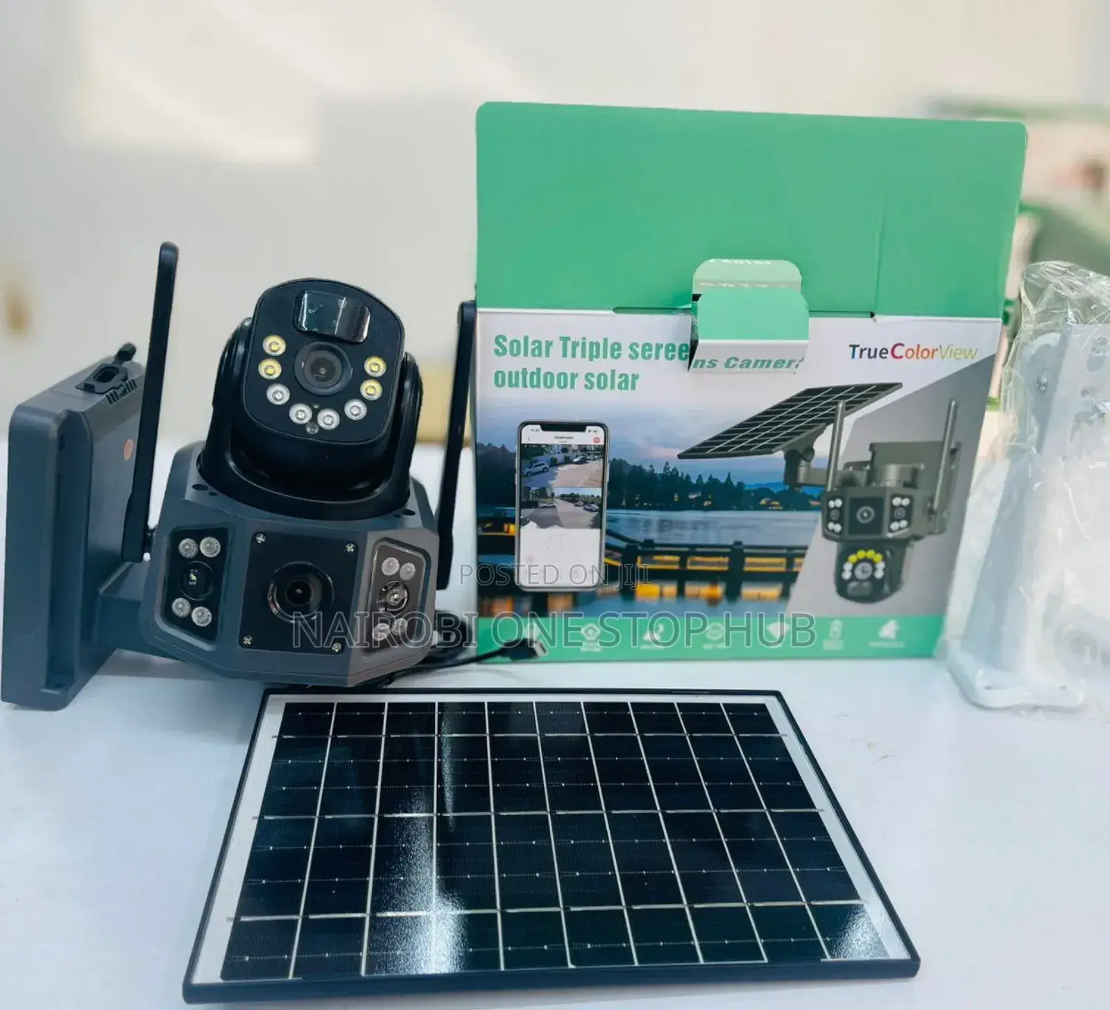 Solar-Powered PTZ Camera Dual Lens