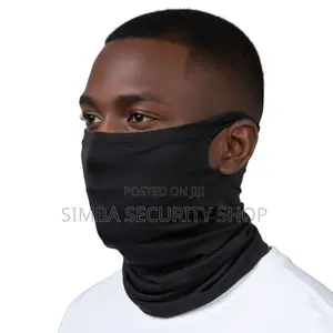 Half Mask Neck Gaiter With Ear Slits Slots Balaclava Hm2 Bandana Scarf