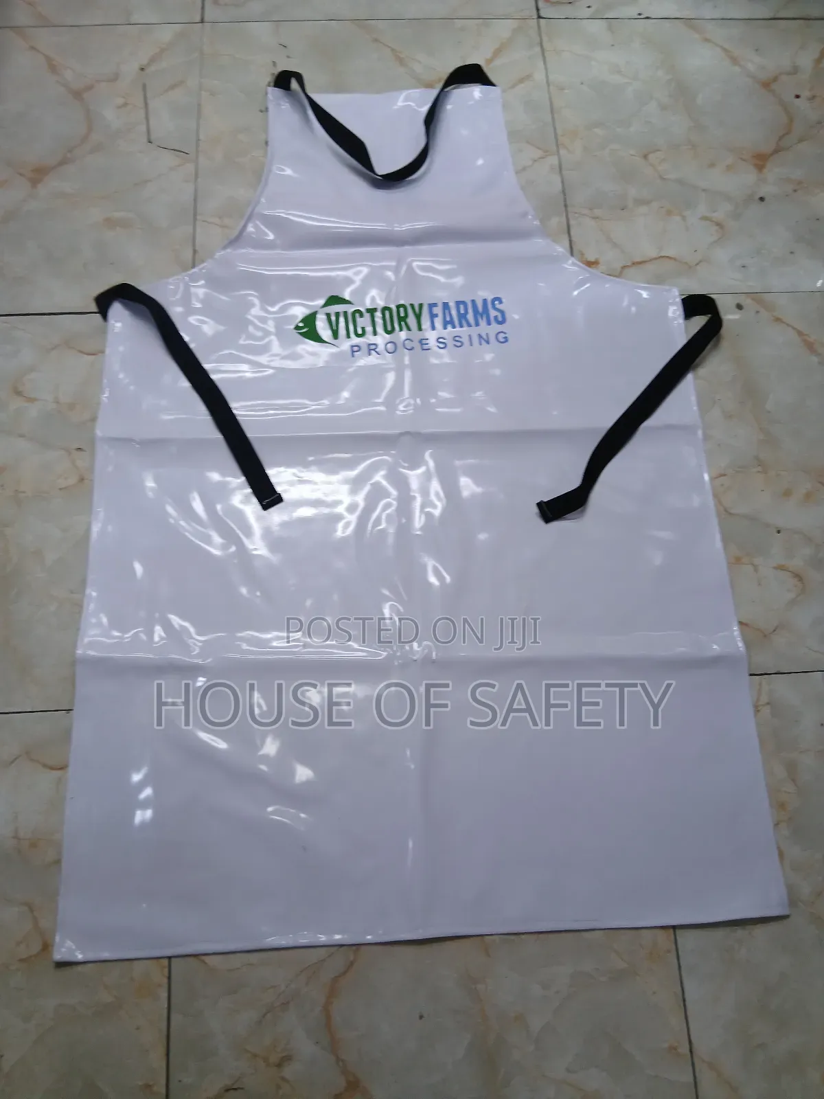 Water-Repellent Apron in White
