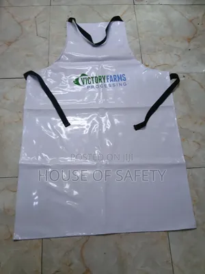 Water-Repellent Apron in White