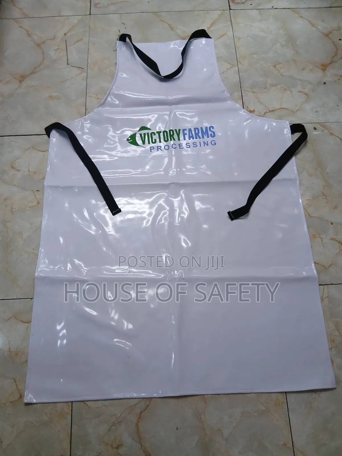 Water-Repellent Apron in White