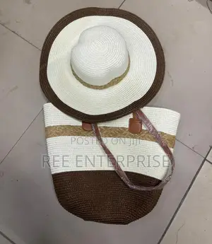 Beach Lady Bag With Matching Hats