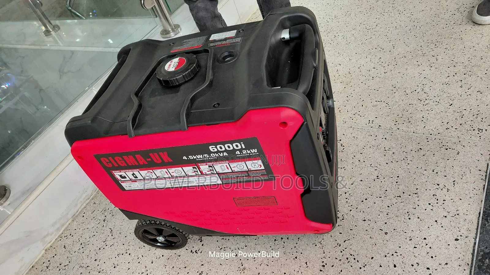 Cigma Uk 6000i Silent Petrol Inverter Generator, Portable