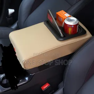 Car Baije Armrest Heighten Elbow Cushion Pad With Cup , Saviette Port
