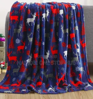 Festive Holiday Flannel Throw