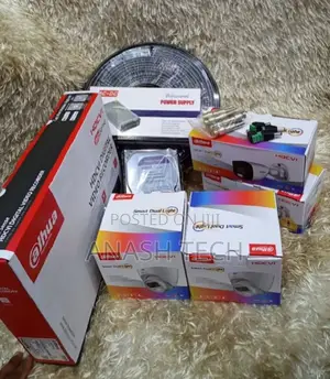 Dahua 4 CCTV Camera Full Kit 2mp 500gb 50m Cable