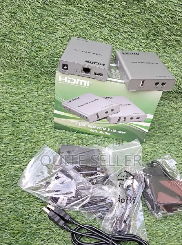 Cat5e Cat6 Rj45 Ethernet Cable Transmitter Receiver 60m Usb KVM Hdmi