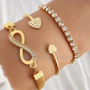 3 PCS /Set Full Diamond Bangle