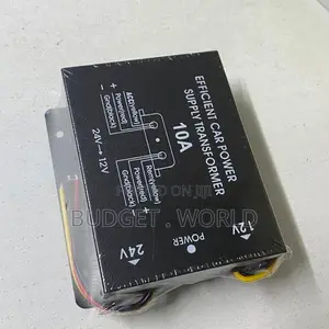 Step-Down Transformer Black Car Voltage Reducer Car Truck Dc 24vto12v