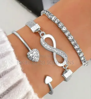 Infinity Heart Bracelet Silver