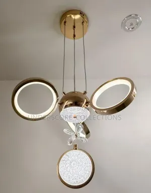 Modern Gold Led Chandelier With Fixture