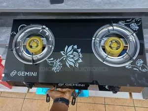 Gemini 2 Burner Gas Cooker Glass Top