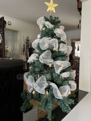 9m By 26 Cms Christmas Ribbon Tree Decoration Mesh Tulle Roll Fabric