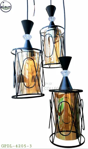 Glolit Pendant Lights in Black and Gold