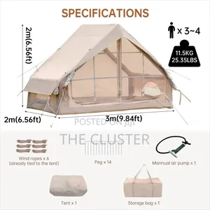 Inflatable Family Camping Tent Water Proof