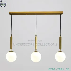 Glolit GPDL-7091 Gd 3-Light Pendant Light