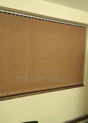 Brown Office Window Vertical Blinds That Speak Style