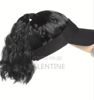 Curly Wave Ponytail Wig With Baseball