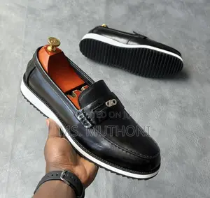 Berluti Leather Loafers With a White Sole. Size 40-46