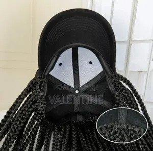 Braided Cap Wig With Box Braids Curly Tips