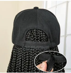 Braided Cap Wig With Box Braids Curly Tips