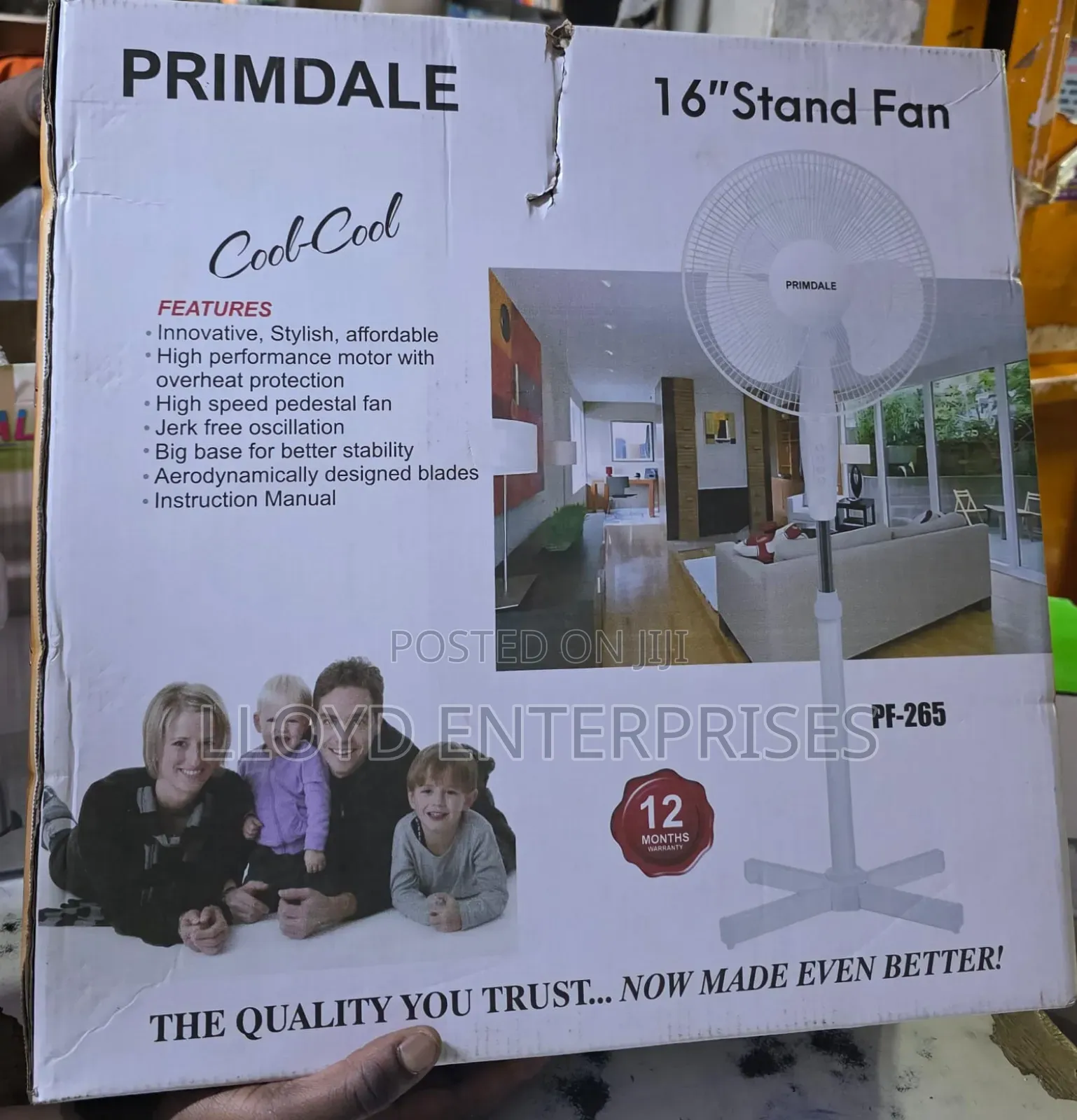 Primdale 16 Inch Standing Fan