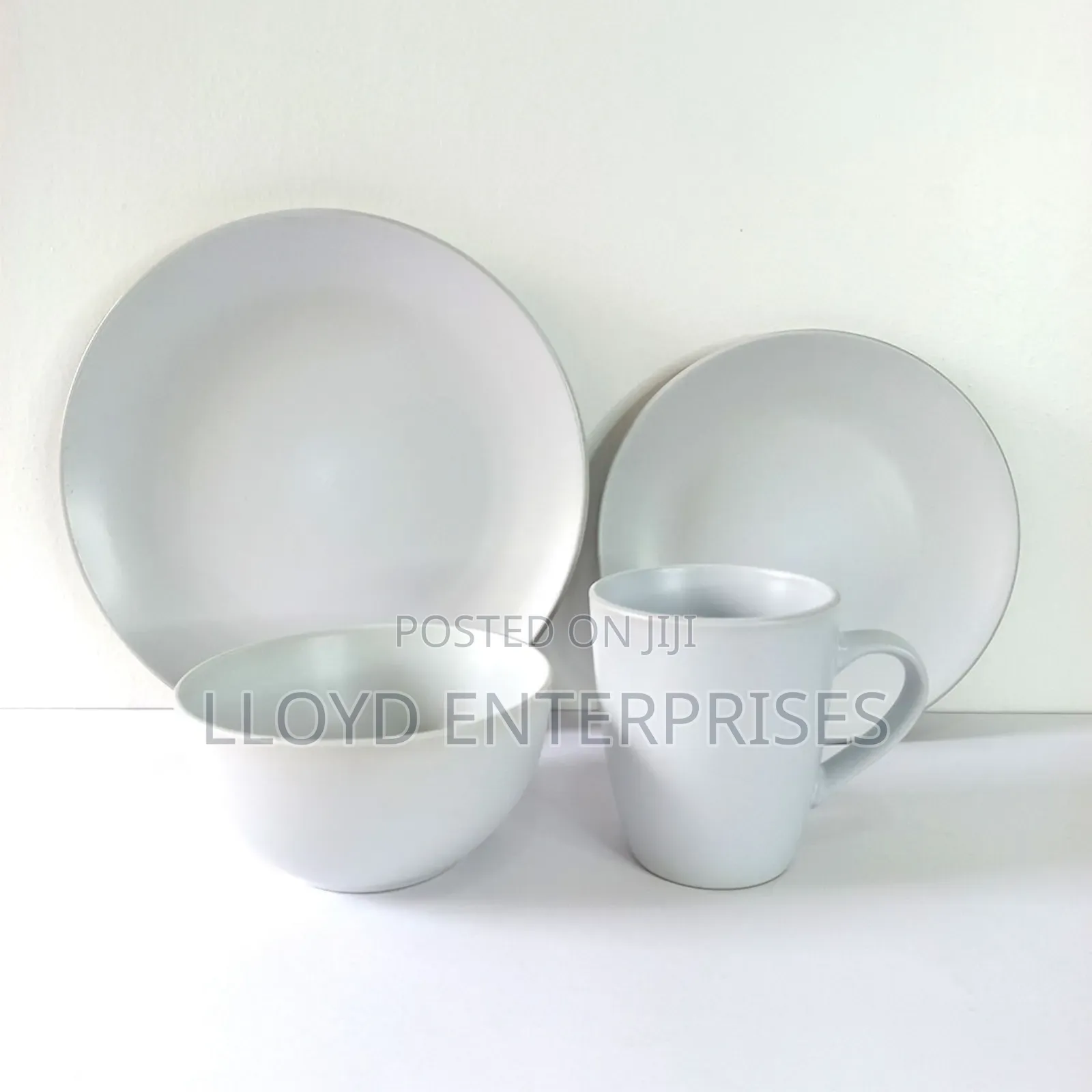 16pcs White Dinner Set