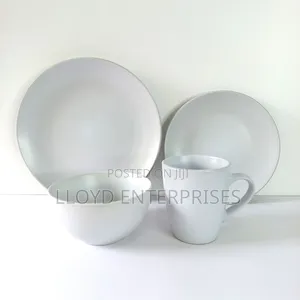 16pcs White Dinner Set