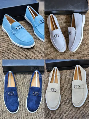 Quality Dior Soft Sued Casual Rubber Sole Loafers