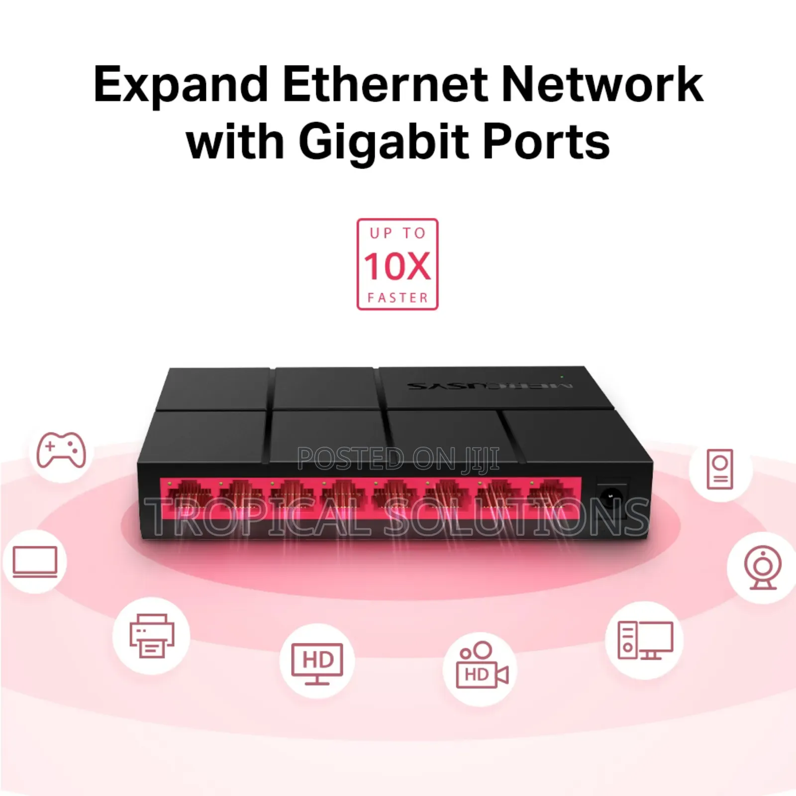 Mercusys Ms108 8-Port 1000mbps Desktop Switch