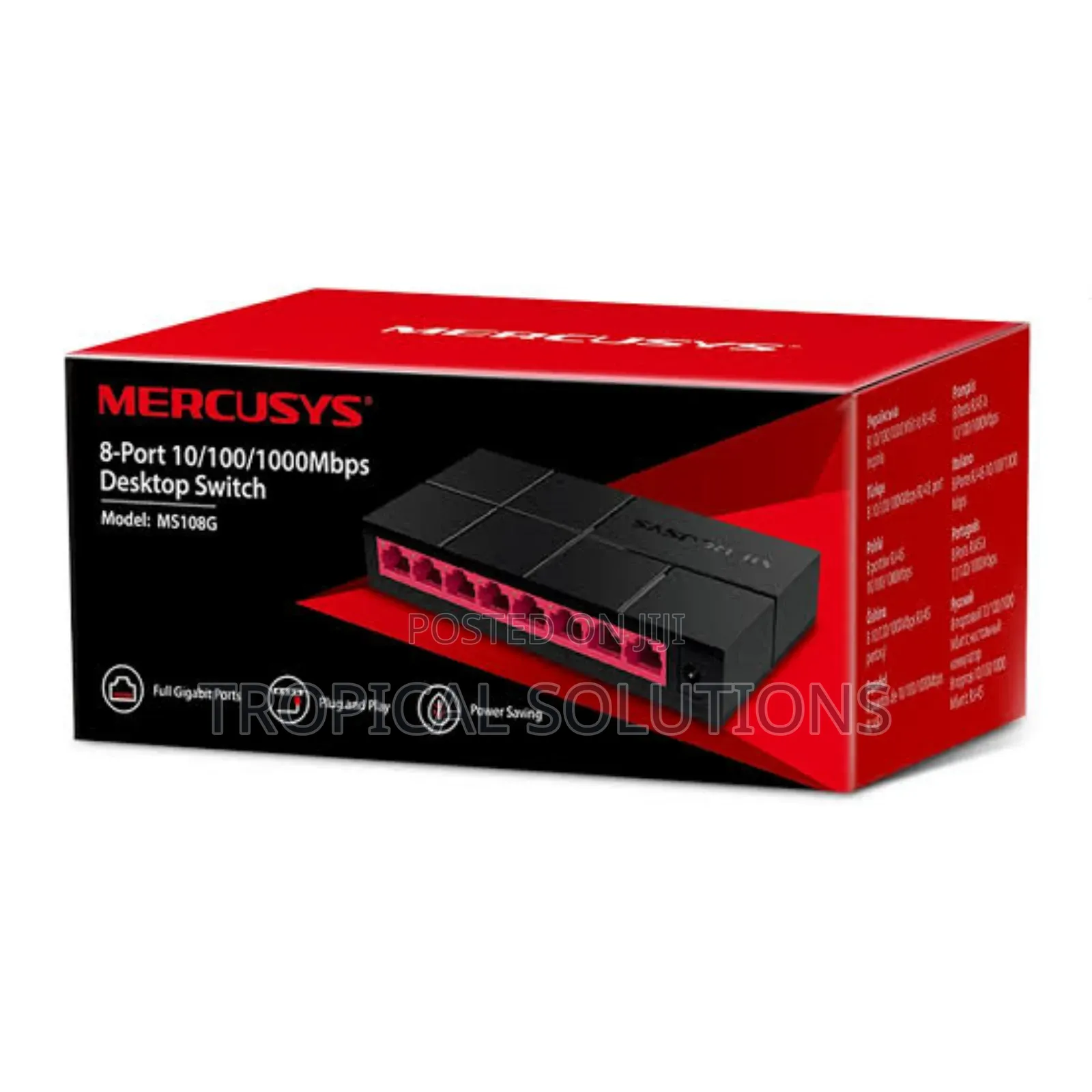 Mercusys Ms108 8-Port 1000mbps Desktop Switch