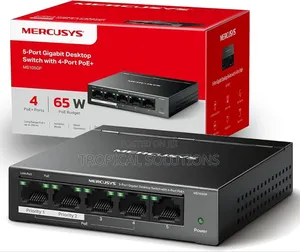 Mercusys Ms105gp 5 Port Gigabit Desktop Switch 4 Port Poe