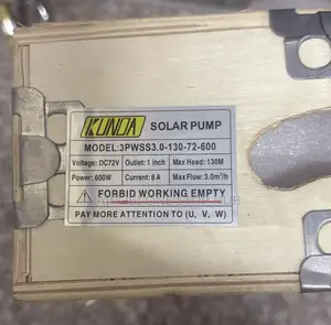 Kunda Solar Submersible Pump, Model 3pwss3.0-130-72-600