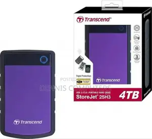 Transcend External HDD 4tb - Purple - Ts4tsj25h3p